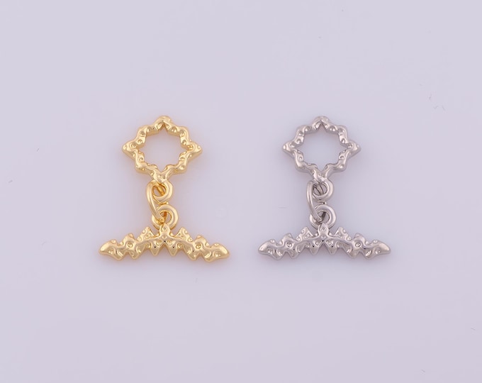 Gold OT Clasp,18K Gold Filled Round Toggle Clasp,OT Clasp for DIY Bracelet Necklace Jewelry Making Findings Supply