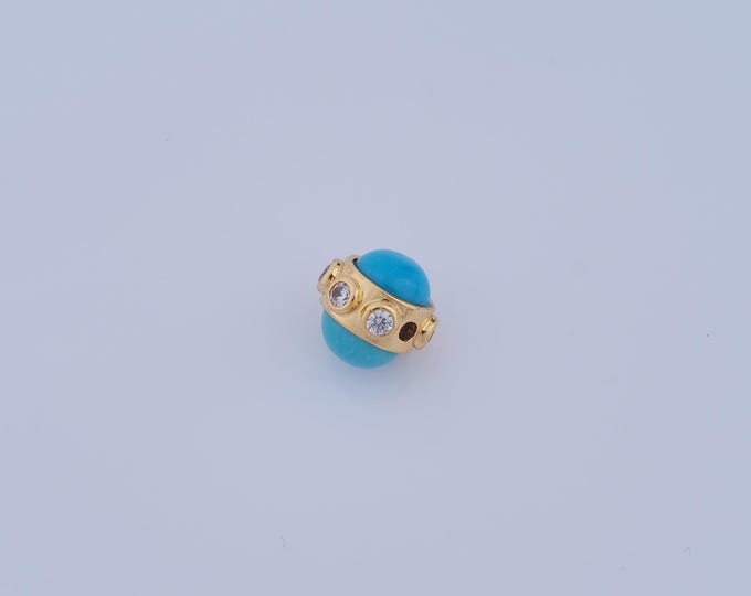 1 pcs 18K Gold Filled Egg Spacer Beads,Egg Beads,Egg Beads for DIY Jewelry Making Findings Supply