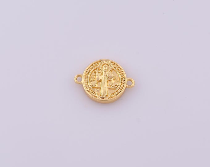 1 pcs Gold Jesus Connector,18K Gold Filled Christian Connector,DIY Bracelet Necklace Jewelry Making Findings Supply