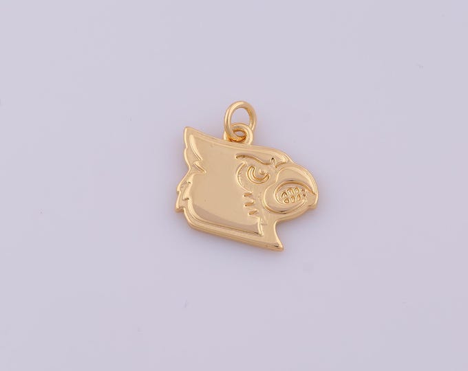 1 pcs Gold Arizona Cardinals Pendant,18K Gold Filled Cardinals Charm,Arizona Charms DIY Bracelet Necklace Jewelry Making Findings Supply