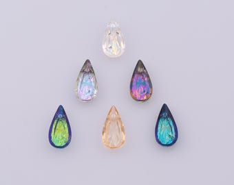 1 pcs Pear Drop Crystal Pendant,Crystal AB Charms,Austrian Crystal,Made in Austria DIY Bracelet Necklace Jewelry Making Findings Supply