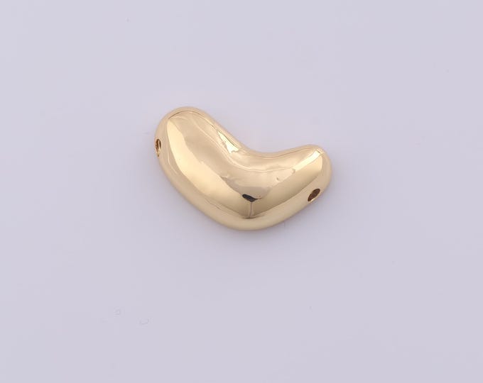 1 pcs Gold Heart Pendant,18K Gold Filled Love Charm,Heart Charms DIY Bracelet Necklace Jewelry Making Findings Supply
