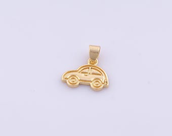 1 pcs Gold Car Pendant,18K Gold Filled Car Charm,Car Charms DIY Bracelet Necklace Jewelry Making Findings Supply