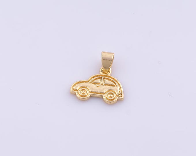 1 pcs Gold Car Pendant,18K Gold Filled Car Charm,Car Charms DIY Bracelet Necklace Jewelry Making Findings Supply