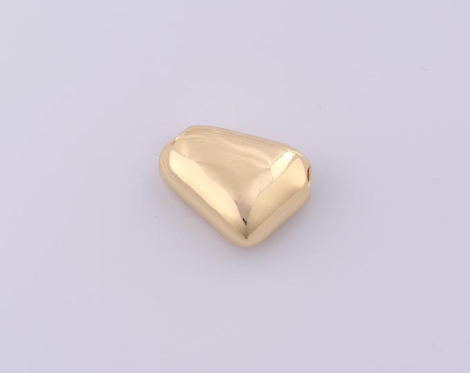 1 pcs Gold Heart Pendant,18K Gold Filled Love Charm,Heart Charms DIY Bracelet Necklace Jewelry Making Findings Supply