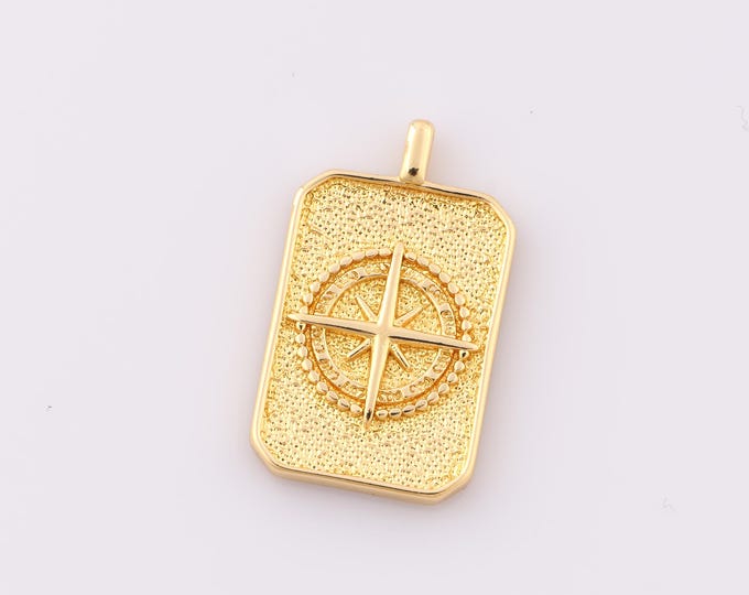 1 pcs Gold Polaris Pendant,18K Gold Filled North Star Charm,Polaris Charm DIY Bracelet Necklace Jewelry Making Findings Supply