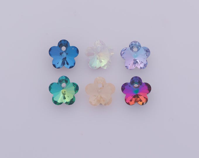 1 pcs Flower Crystal Pendant,Crystal AB Charms,Austrian Crystal,Made in Austria DIY Bracelet Necklace Jewelry Making Findings Supply