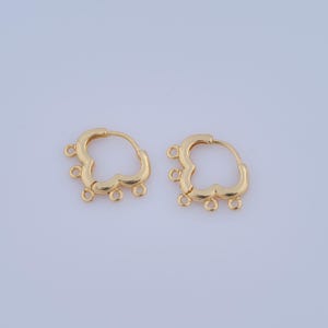 1 pair Gold Hoop Earrings,18K Gold Filled Huggie Hoop Earrings,Hoop Earrings,Hypoallergenic Huggie Hoop,Gift for Her