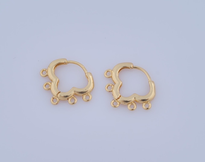 1 pair Gold Hoop Earrings,18K Gold Filled Huggie Hoop Earrings,Hoop Earrings,Hypoallergenic Huggie Hoop,Gift for Her