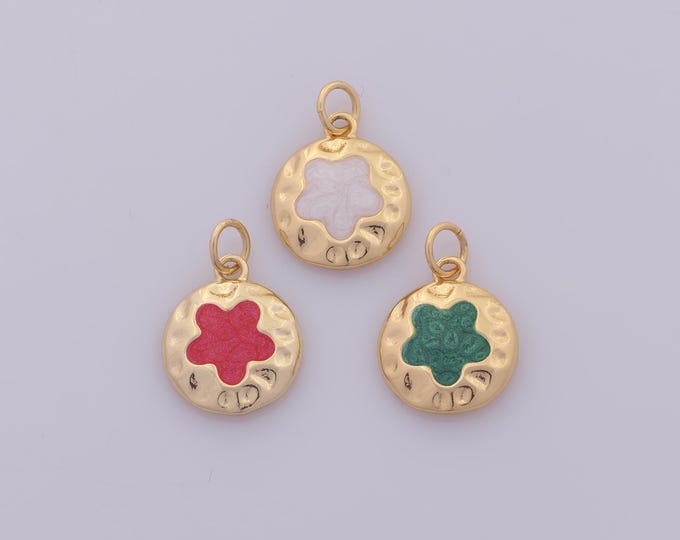 1 pcs Gold Enamel Star Pendant,18K Gold Filled Celestial Charm,Starburst Charms DIY Bracelet Necklace Jewelry Making Findings Supply