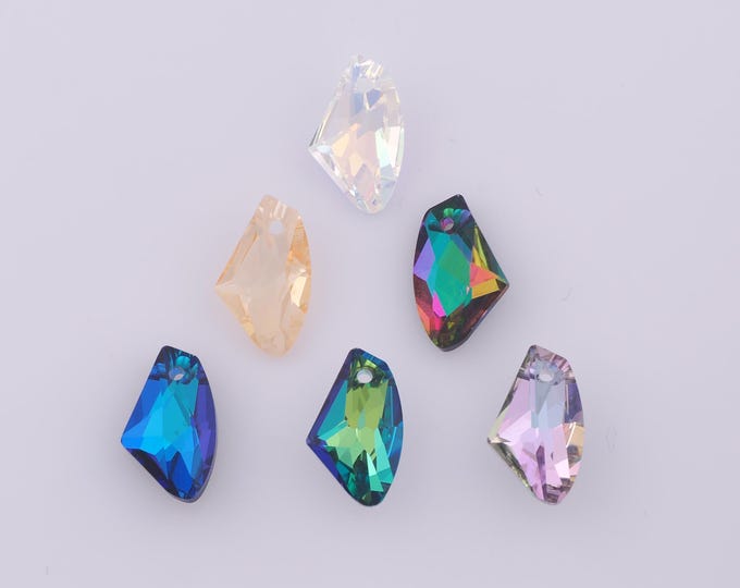 1 pcs Galactic Vertical Crystal Pendant,Crystal AB Charms,Austrian Crystal,Made in Austria DIY Necklace Jewelry Making Findings Supply