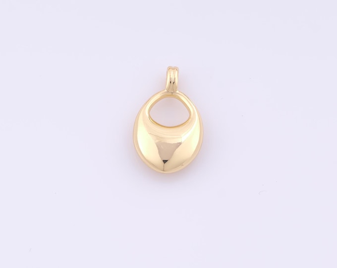 1 pcs Gold Handbag Pendant,18K Gold Filled Handbag Charm,Handbag Charms DIY Bracelet Necklace Jewelry Making Findings Supply