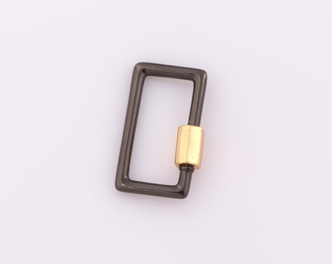 1 pcs Gold Carabiner Clasp,18K Gold Filled Carabiner Clasp,Carabiner Clasp for DIY Bracelet Necklace Jewelry Making Findings Supply