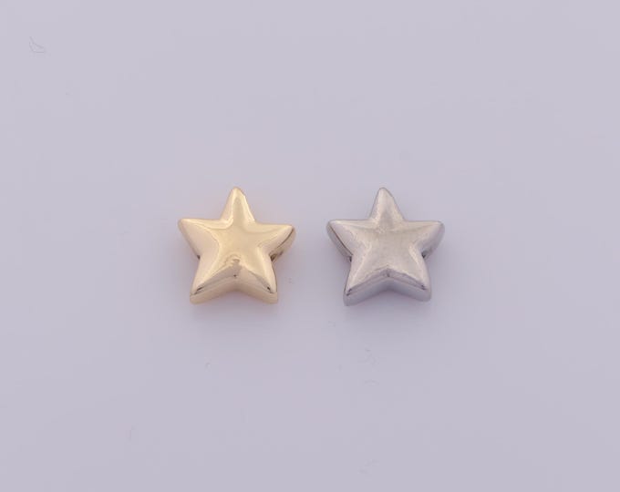 18K Gold Filled Star Spacer Beads,Celestial Beads,Starburst Beads for DIY Jewelry Making Findings Supply