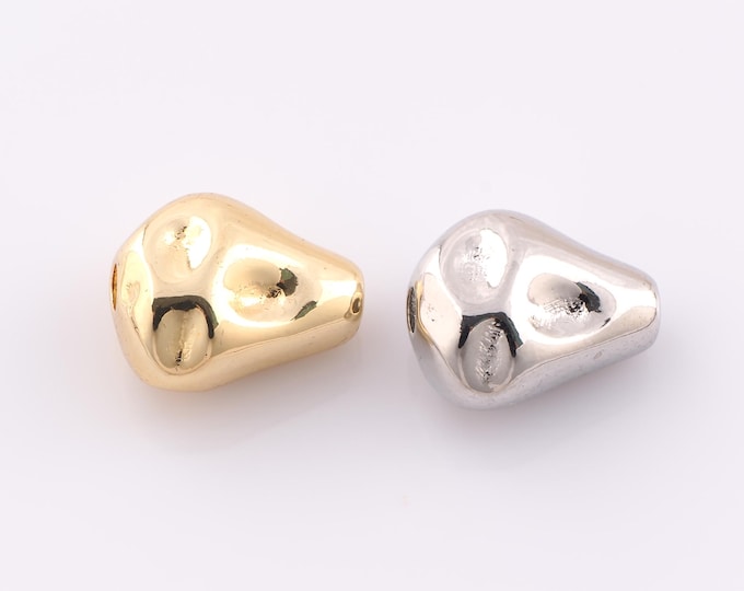 1 pcs 18K Gold Filled Irregular Spacer Beads,Minimalist Beads,Irregular Beads for DIY Jewelry Making Findings Supply