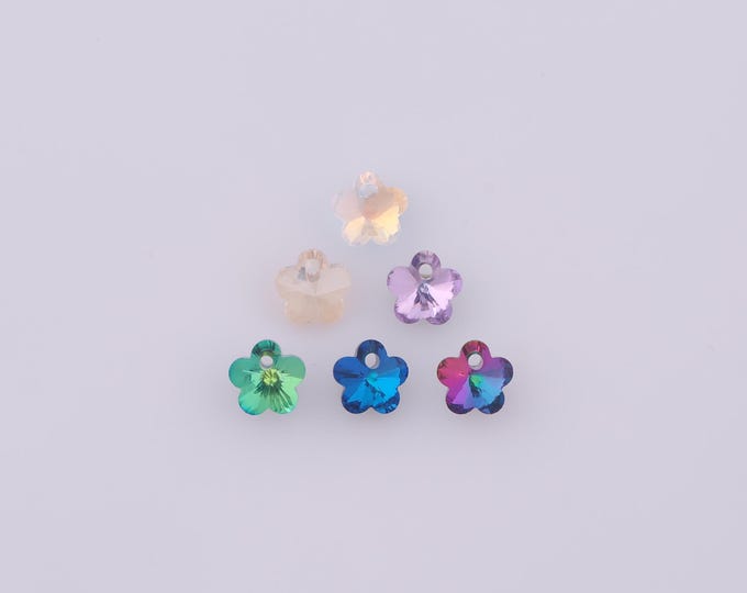 1 pcs Flower Crystal Pendant,Crystal AB Charms,Austrian Crystal,Made in Austria DIY Bracelet Necklace Jewelry Making Findings Supply