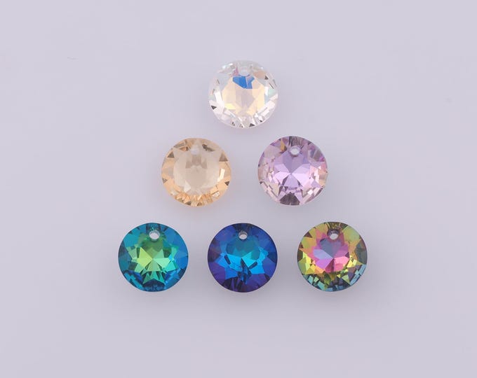 1 pcs Classic Cut Crystal Pendant,Crystal AB Charms,Austrian Crystal,Made in Austria DIY Bracelet Necklace Jewelry Making Findings Supply
