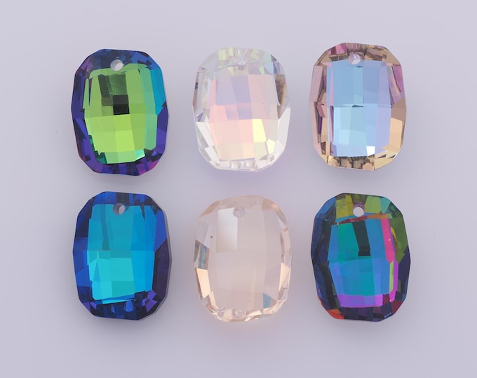 1 pcs Graphic Crystal Pendant,Crystal AB Charms,Austrian Crystal,Made in Austria DIY Bracelet Necklace Jewelry Making Findings Supply