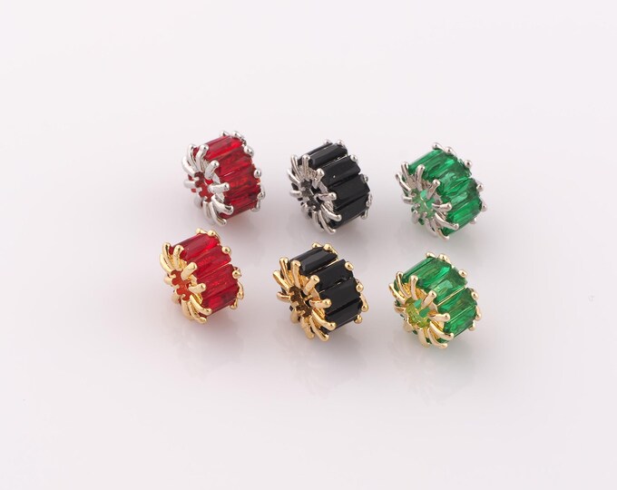 1 pcs 18K Gold Filled Round Flat Spacer Beads,Flat Beads,Round Beads for DIY Jewelry Making Findings Supply