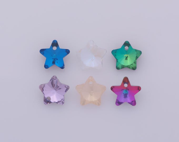 1 pcs Star Crystal Pendant,Crystal AB Charms,Austrian Crystal,Made in Austria DIY Bracelet Necklace Jewelry Making Findings Supply