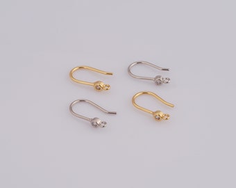 1 paar gouden oorhaakaccessoires, 18K goud gevulde oorbelaccessoires, oorhaak voor DIY oorbellen sieraden maken bevindingen aanbod
