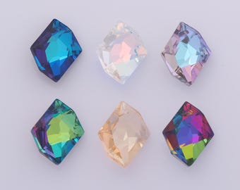 1 szt. Wisiorek z kryształu kosmicznego, zawieszki Crystal AB, kryształ austriacki, wyprodukowany w Austrii, bransoletka DIY, naszyjnik, elementy do wyrobu biżuterii
