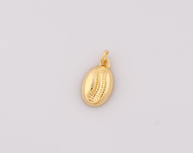 1 pcs Gold Conch Pendant,18K Gold Filled Conch Charm,Conch Charms DIY Bracelet Necklace Jewelry Making Findings Supply