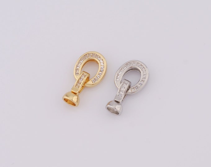 1 pcs Gold Round Clasp,18K Gold Filled Openable Clasp,Round Clasp for DIY Bracelet Necklace Jewelry Making Findings Supply