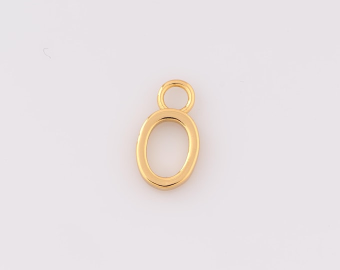 1 pcs Gold Oval Pendant,18K Gold Filled Minimalist Charm,Oval Charms,DIY Bracelet Necklace Jewelry Making Findings Supply