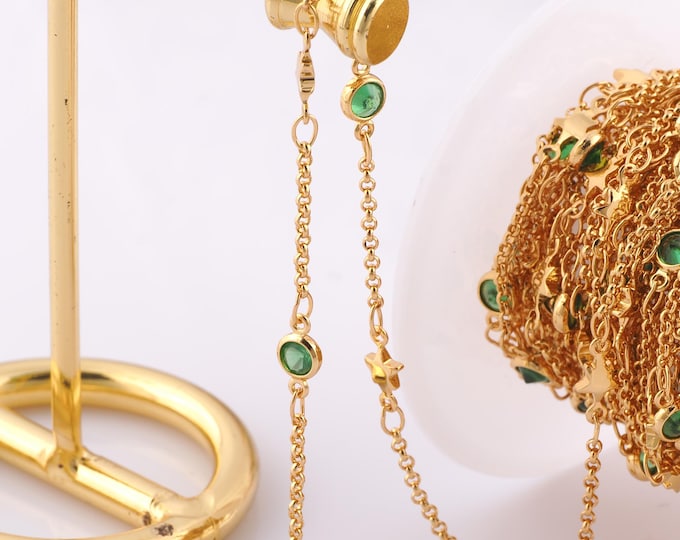 1 Meter Gold Satellite Chain, 18K Gold Filled Semi Finished Chain, Specialty Chains, DIY Jewelry Making Supplies