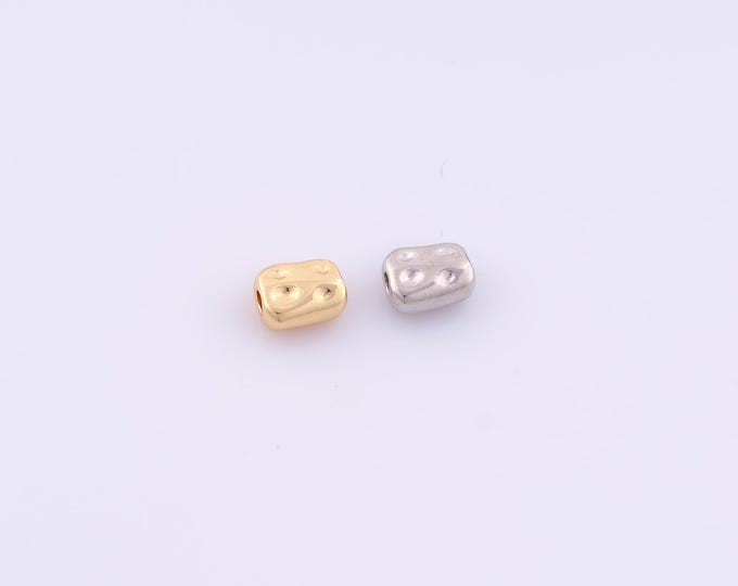 1 pcs 18K Gold Filled Flat Spacer Beads,Flat Beads,Flat Beads for DIY Jewelry Making Findings Supply