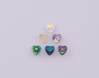 1 pcs Heart Crystal Pendant,Crystal AB Charms,Austrian Crystal,Made in Austria DIY Bracelet Necklace Jewelry Making Findings Supply