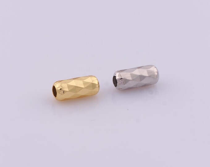 1 pcs 18K Gold Filled Round Spacer Beads,Tube Beads,Round Tube Beads for DIY Jewelry Making Findings Supply