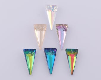 1 pcs Spike Crystal Pendant,Crystal AB Charms,Austrian Crystal,Made in Austria DIY Bracelet Necklace Jewelry Making Findings Supply