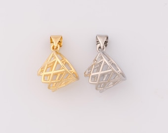 1 pcs Gold Basketball Basket Pendant,18K Gold Filled Sports Charm,Basket Charms,DIY Bracelet Necklace Jewelry Making Findings Supply