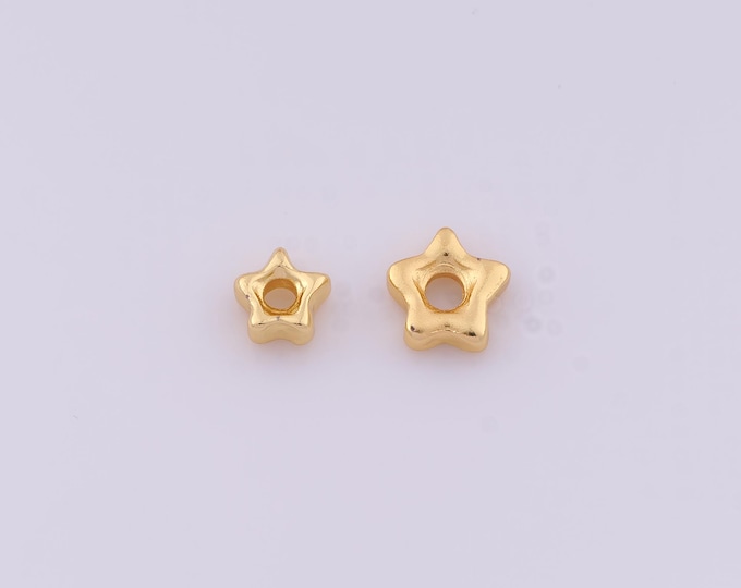 1 pcs 18K Gold Filled Star Spacer Beads,Celestial Beads,Starburst Beads for DIY Jewelry Making Findings Supply