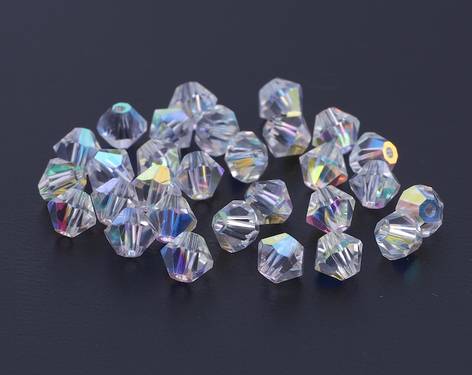 10 pcs Bicone Crystal Beads,Austrian Crystal,Made in Austria DIY Bracelet Necklace Jewelry Making Findings Supply