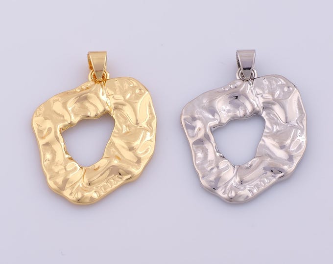 1 pcs Gold Minimalist Pendant,18K Gold Filled Bohemian Charm,Fashion Charms DIY Bracelet Necklace Jewelry Making Findings Supply
