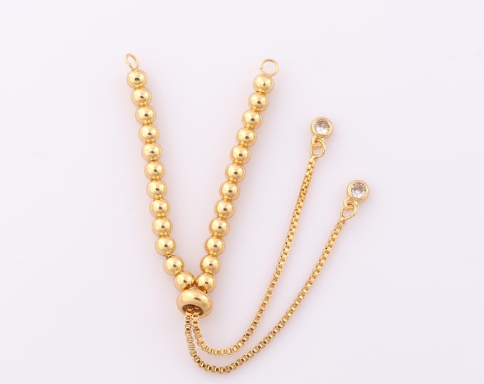 1 Meter 1 Str Gold Stretch Chain, 18K Gold Filled Semi Finished Chain, Specialty Chains, DIY Jewelry Making Supplies