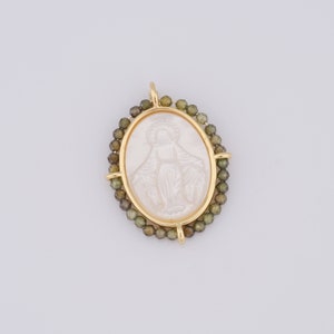 1 pcs Gold Virgin Mary Pendant,18K Gold Filled Fritillary Religion Charm,Catholic Charm DIY Bracelet Necklace Jewelry Making Findings Supply image 5