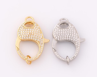18K ゴールドフィルド ロブスタークラスプ、ゴールド ロブスター