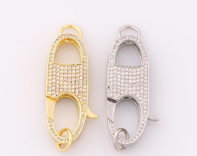 1 pcs Gold Lobster Clasp,18K Gold Filled Lobster Clasp,Lobster Clasp for DIY Bracelet Necklace Jewelry Making Findings Supply