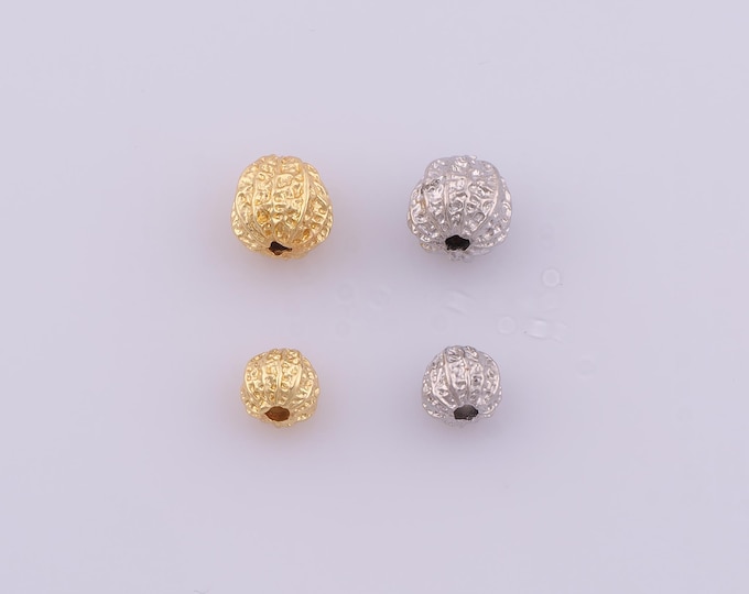 1 pcs 18K Gold Filled Round Ball Spacer Beads,Ball Beads,Round Beads for DIY Jewelry Making Findings Supply