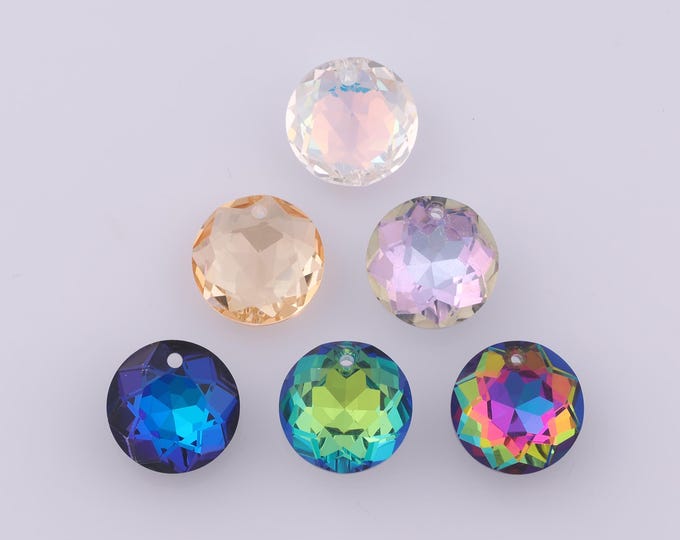1 pcs Classic Cut Crystal Pendant,Crystal AB Charms,Austrian Crystal,Made in Austria DIY Bracelet Necklace Jewelry Making Findings Supply