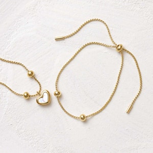 Sliding Adjustable Bracelet Making Chain, 14K Gold Plated Titanium Steel, Bracelet Making Findings TG001