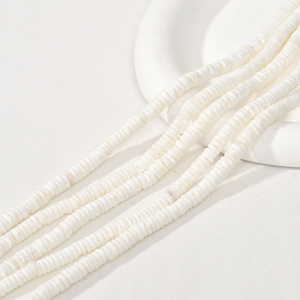 Natural freshwater MOP white/baby blue/beige shell spacer beads, 6-6.5mm, for bracelet and necklace making, jewelry findings LL352-GZ129
