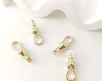 Colgante con cierre de langosta giratorio, elegante y brillante, chapado en oro de 18 k, para hacer collares y pulseras, accesorios de joyería LM2-S830