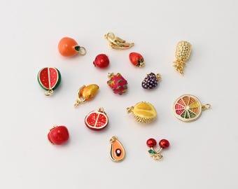 10 Pezzi Carino Piccolo Frutta 3D Ciondoli In Resina Arancione Per Risultati Dell'orecchino Bel Ciondolo Galleggiante Creazione Di Gioielli Di Moda Fai Da Te - Foto 5