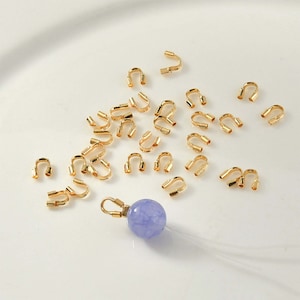 Protetor de fio banhado a ouro 18K, protetor de dedal de cabo, para suprimentos de fabricação de joias LL108-TH010