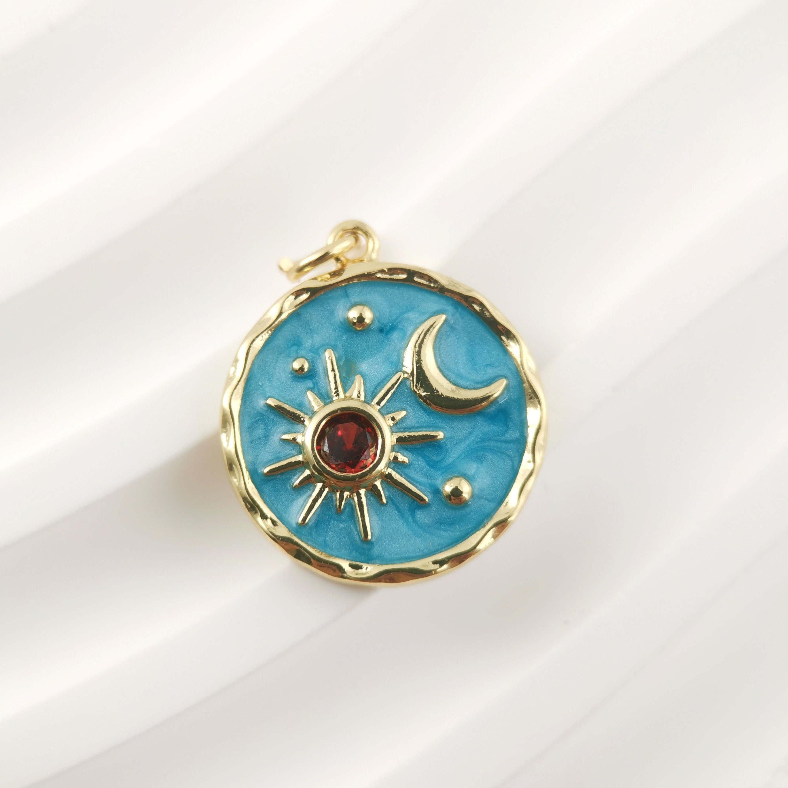 Ciondoli Per Gioielli Fai Da Te - 114 Pezzi, Forme Gatto, Luna, Stella, Placcati Oro E Argento - Foto 7